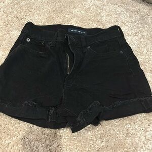 Aeropostale black jean shorts